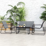 Outsunny Patio Sofa Set dimensions diagram