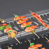 Outsunny 6+1 Burner Gas BBQ Grill with Side Burner, Side Tables, Cabinet & Wheels – Garden Barbecue, Grey