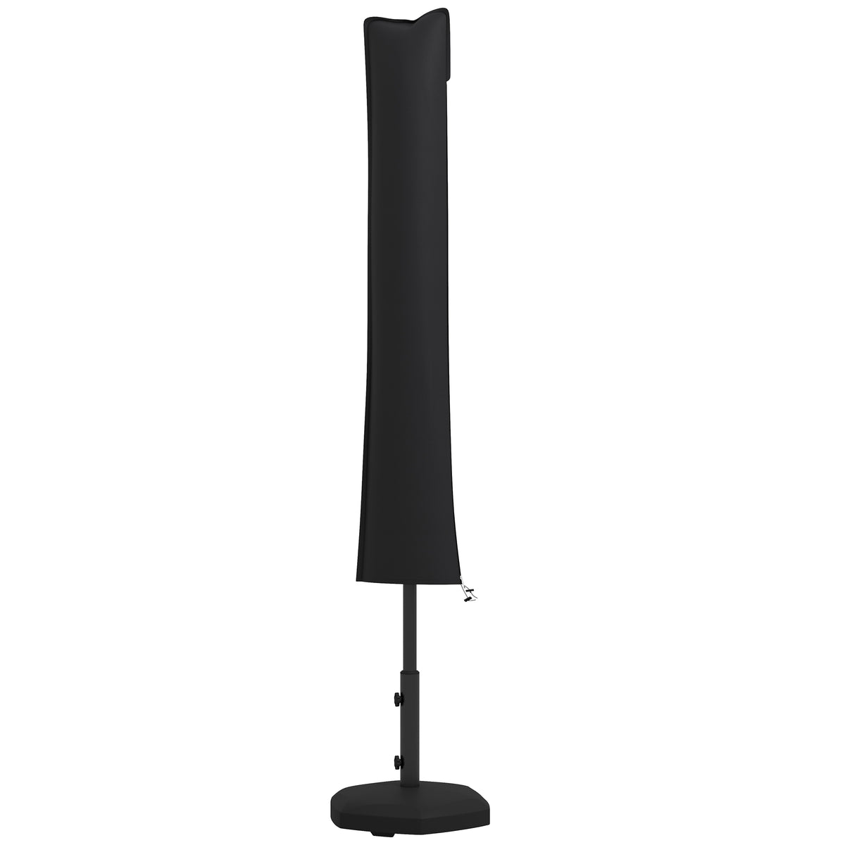 Outsunny Cantilever Parasol Cover with Zip and Buckle, Waterproof 420D Oxford Fabric – Black
