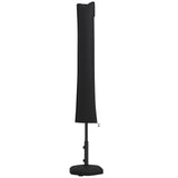 Outsunny Cantilever Parasol Cover with Zip and Buckle, Waterproof 420D Oxford Fabric – Black