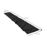 Outsunny Cantilever Parasol Cover with Zip and Buckle, Waterproof 420D Oxford Fabric – Black