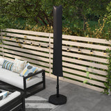 Outsunny Cantilever Parasol Cover with Zip and Buckle, Waterproof 420D Oxford Fabric – Black