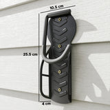 SPORTNOW Wall Mounted Bike Rack, 4 Pack Folding Bike Hooks – Garage & Shed Bicycle Storage, Black