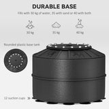 HOMCOM Freestanding Boxing Punch Bag Stand with Rotating Flexible Arm, Speed Ball & Fillable Base, Black