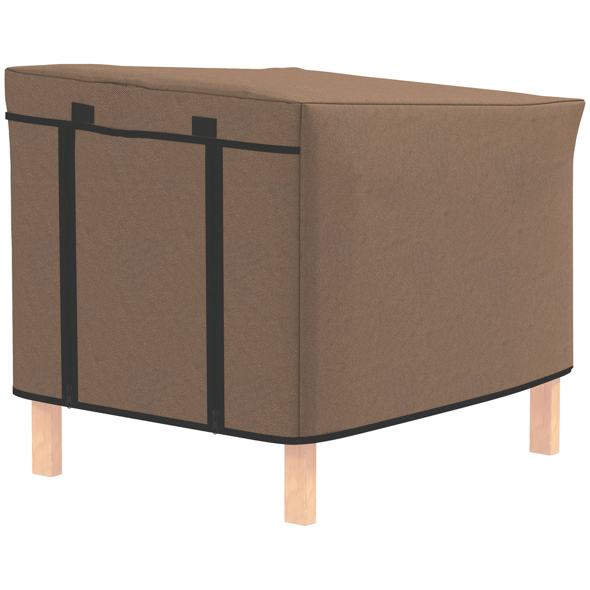 PawHut Waterproof Rabbit & Guinea Pig Hutch Cover – 600D Oxford Fabric for Model X-D2-0047, Brown