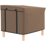 PawHut Waterproof Rabbit & Guinea Pig Hutch Cover – 600D Oxford Fabric for Model X-D2-0047, Brown