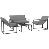 Outsunny garden sofa set styled on an outdoor patio