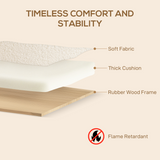HOMCOM loveseat sofa back cushion detail