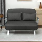 HOMCOM sofa bed side profile view
