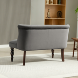 HOMCOM loveseat sofa back view