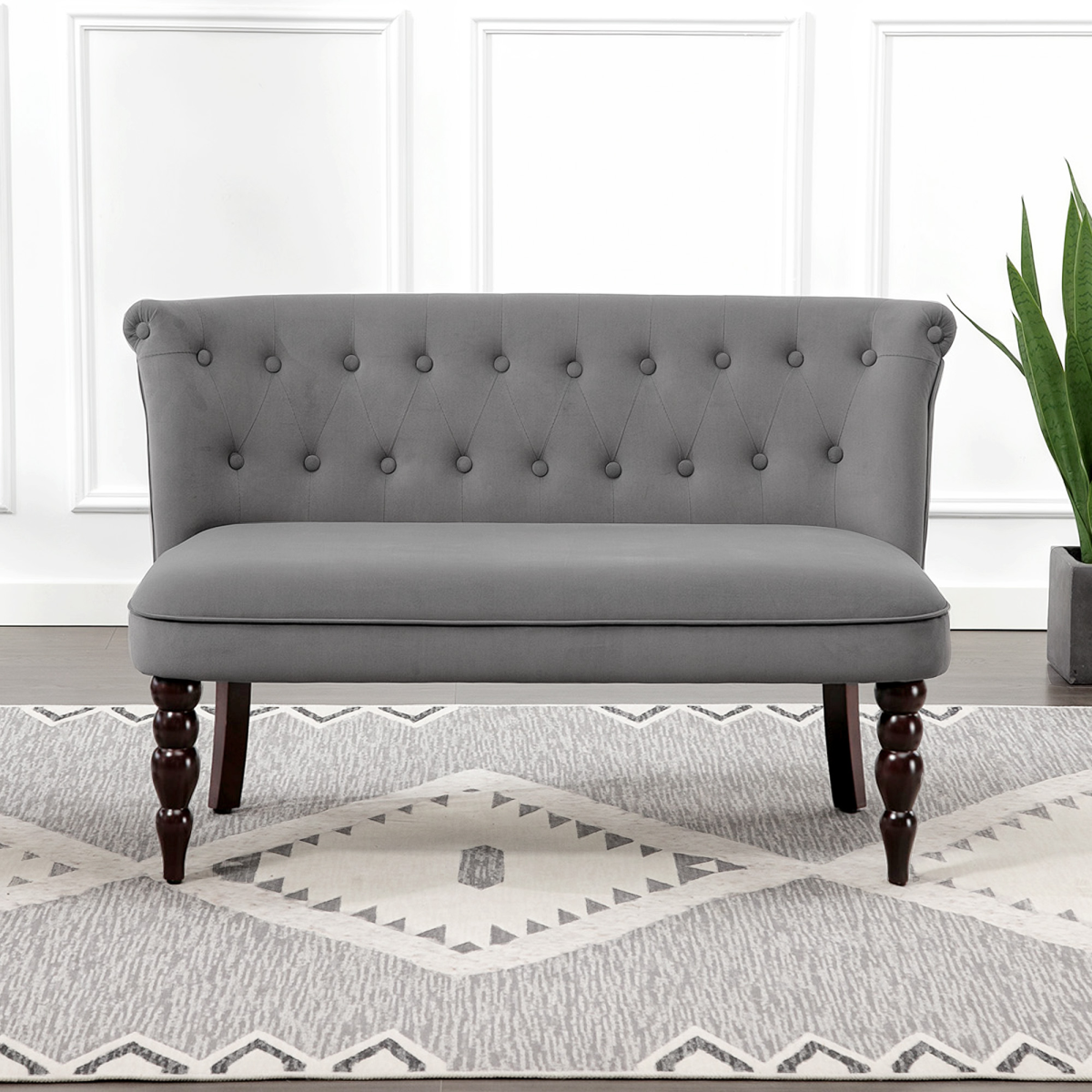 HOMCOM loveseat sofa assembly parts layout