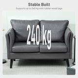 HOMCOM loveseat sofa anti-slip foot detail