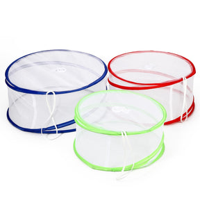 Set of 3 pop-up mesh food covers