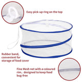 VINSANI Set of 3 Pop-Up Mesh Food Covers – Fine Mesh Fly Protection for Picnics & BBQs