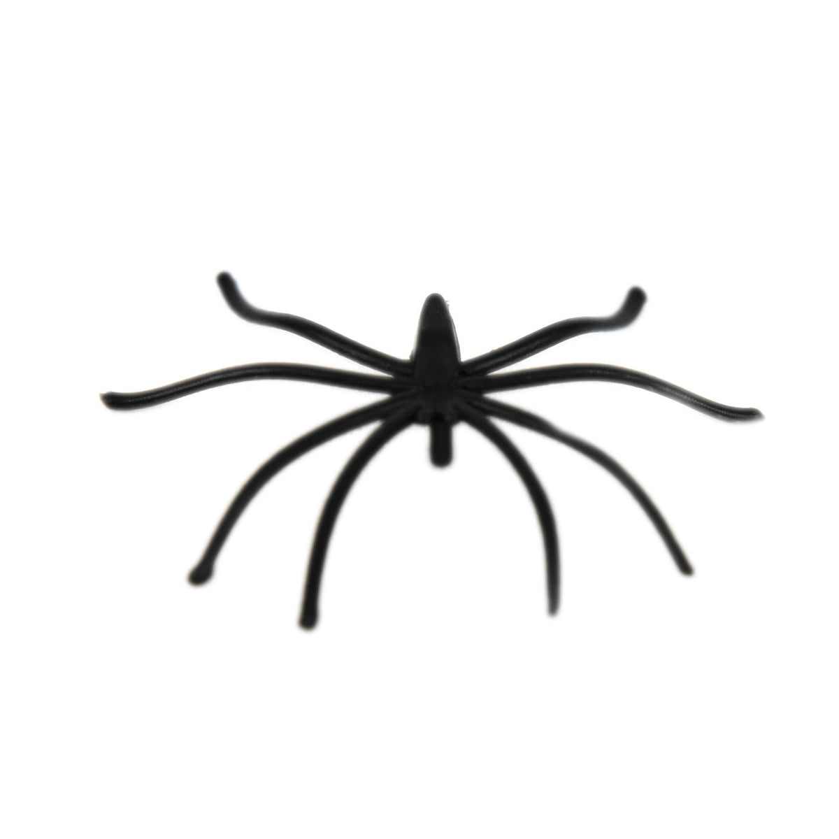 Vinsani Pack of 24 Realistic Black Plastic Spiders – Halloween Party Decorations and Prank Props