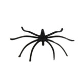Vinsani Pack of 24 Realistic Black Plastic Spiders – Halloween Party Decorations and Prank Props