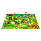 SOKA Dinosaur Playset with 9 Realistic Dinosaur Figures and Activity Playmat – Kids Educational Toy Gift Set
