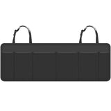 Vinsani Hanging Car Boot Organiser with 6 Mesh Pockets and Adjustable Straps – Foldable Storage, Black