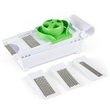 VINSANI 6-in-1 Grater & Slicer with Interchangeable Blades – Julienne, Wavy & Coarse Grating