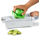 VINSANI 6-in-1 Grater & Slicer with Interchangeable Blades – Julienne, Wavy & Coarse Grating