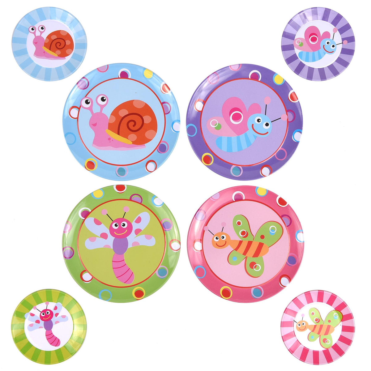 SOKA Tea Set for Boys and Girls – Role Play Tea Party Toy with Colourful Illustrations (Bugs Design)