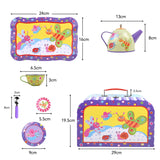 SOKA Tea Set for Boys and Girls – Role Play Tea Party Toy with Colourful Illustrations (Bugs Design)