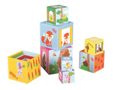 LELIN Forest Stacking Cube 1-10 with Animals and Bright Colours – Early Counting Toy, 12 Months+