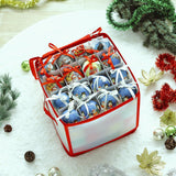VINSANI Christmas Bauble Storage Box – Holds 64 Decorations with Protective Compartments, Stackable