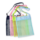 Vinsani Set of 4 Mesh Beach Bags with Sand-Shedding Design – Durable Beach Gear for Family Days Out