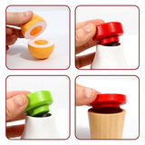 SOKA Wooden Breakfast Play Set with Eggs, Toast, Juice and Jam – Pretend Play Food for Kids
