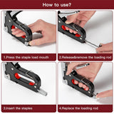 Vinsani Heavy Duty Staple Gun with Staples, Adjustable Driving Force – 3-Way Tacker for Upholstery & DIY
