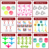 SOKA 120-Piece Party Bag Fillers – 24 Unique Designs for Kids, Birthday Party Favours and Classroom Prizes