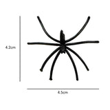 Vinsani Pack of 24 Realistic Black Plastic Spiders – Halloween Party Decorations and Prank Props