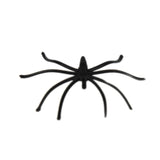 Vinsani Pack of 24 Realistic Black Plastic Spiders – Halloween Party Decorations and Prank Props