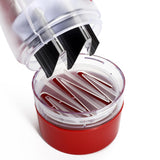 VINSANI Press Onion & Food Chopper – Quick Chopping for Onions, Garlic, Nuts & Herbs, Red/White