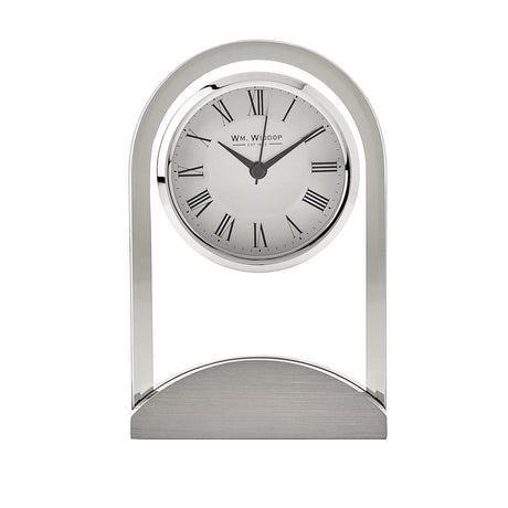 Widdop glass panel mantel clock