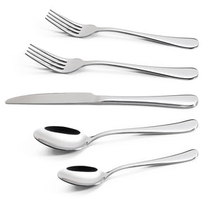 20-piece stainless steel cutlery set