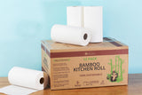 VINSANI Bamboo Kitchen Roll 12 Pack – Strong, Absorbent & Eco-Friendly Alternative to Paper Towels
