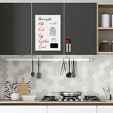 Vinsani A3 Magnetic Whiteboard with 2 Markers and Eraser – Home, Office and Kids Drawing Board