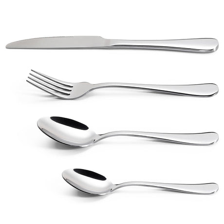 24-piece stainless steel cutlery set