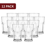 VINSANI Cien Hi-Ball Glasses, Set of 12 – Clear Tumblers for G&Ts, Cocktails & Water