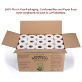 Vinsani Bamboo Toilet Rolls, 45 Pack – 3-Ply Soft, Strong and Sustainable Toilet Tissue