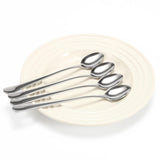 VINSANI Set of 4 Long Handle Stainless Steel Latte Spoons – Iced Drinks, Sundaes & Tall Glasses