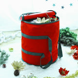 Vinsani Red Christmas Lights and Ornaments Storage Bag – Waterproof Oxford Fabric with Zip, 38 x 32 x 32cm