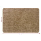 Vinsani Ultra Soft Microfibre Bath Mat 60x90 – Fluffy, Dense Pile Bathroom Mat, Beige