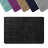 Vinsani Ultra Soft Microfibre Bath Mat 50x80cm – Dense, Fluffy Bathroom Mat, Dark grey