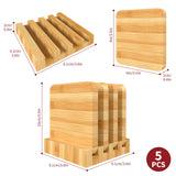 VINSANI Natural Bamboo Coasters – Heat & Spill Protection for Tables