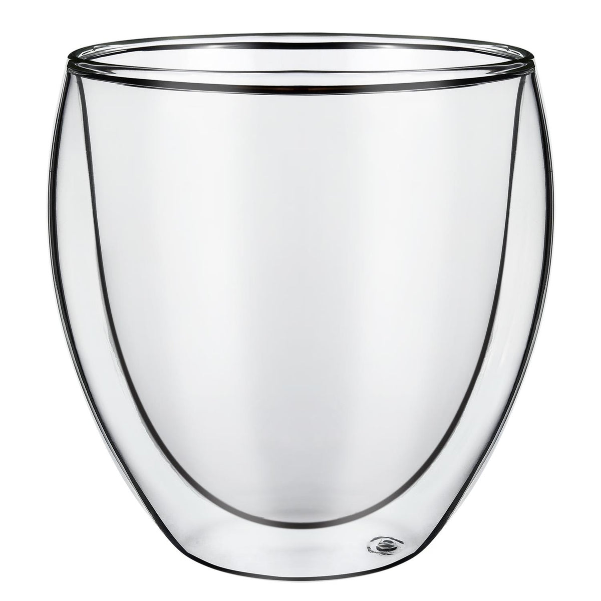 Vinsani Cava Double Wall Glasses, Set of 2, 100ml Borosilicate – Hot and Cold Drinks Cups