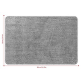 Vinsani Ultra Soft Microfibre Bath Mat 50x80 – Fluffy, Dense Pile Bathroom Mat, Light Grey