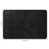 Vinsani Ultra Soft Microfibre Bath Mat 60x90cm – Dense, Fluffy Bathroom Mat, Dark grey